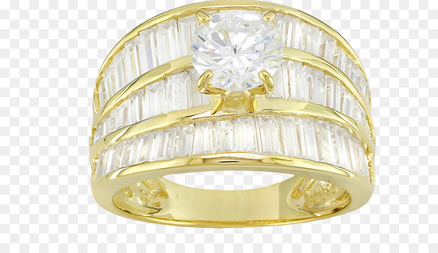 Bague Diamant，Or PNG