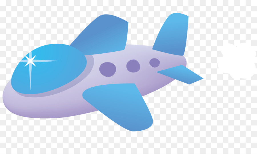 Avion，Bleu PNG