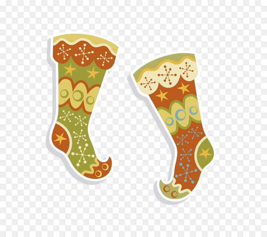 Chaussettes De Noël，Coloré PNG