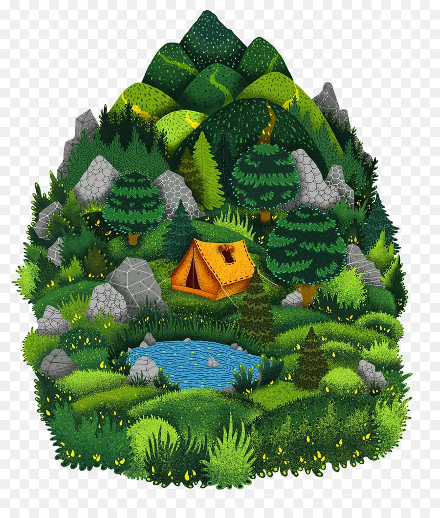 Camping，Tente PNG