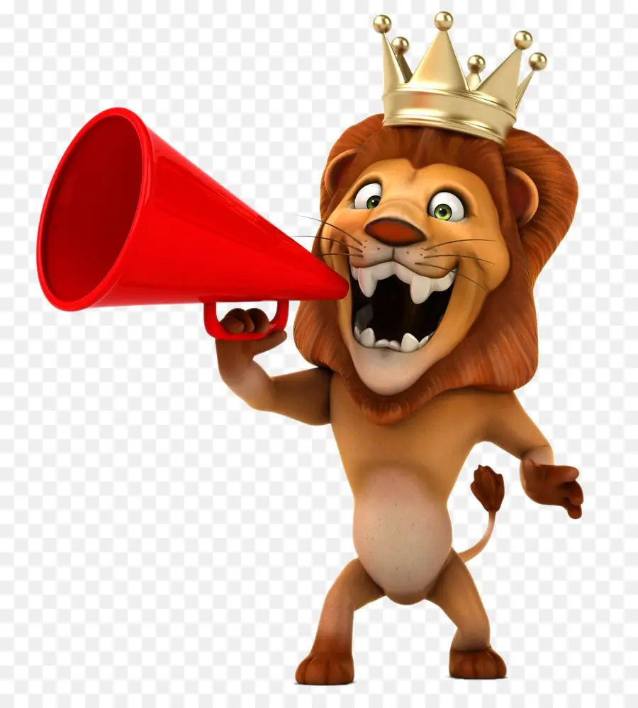 Lion，Mégaphone PNG