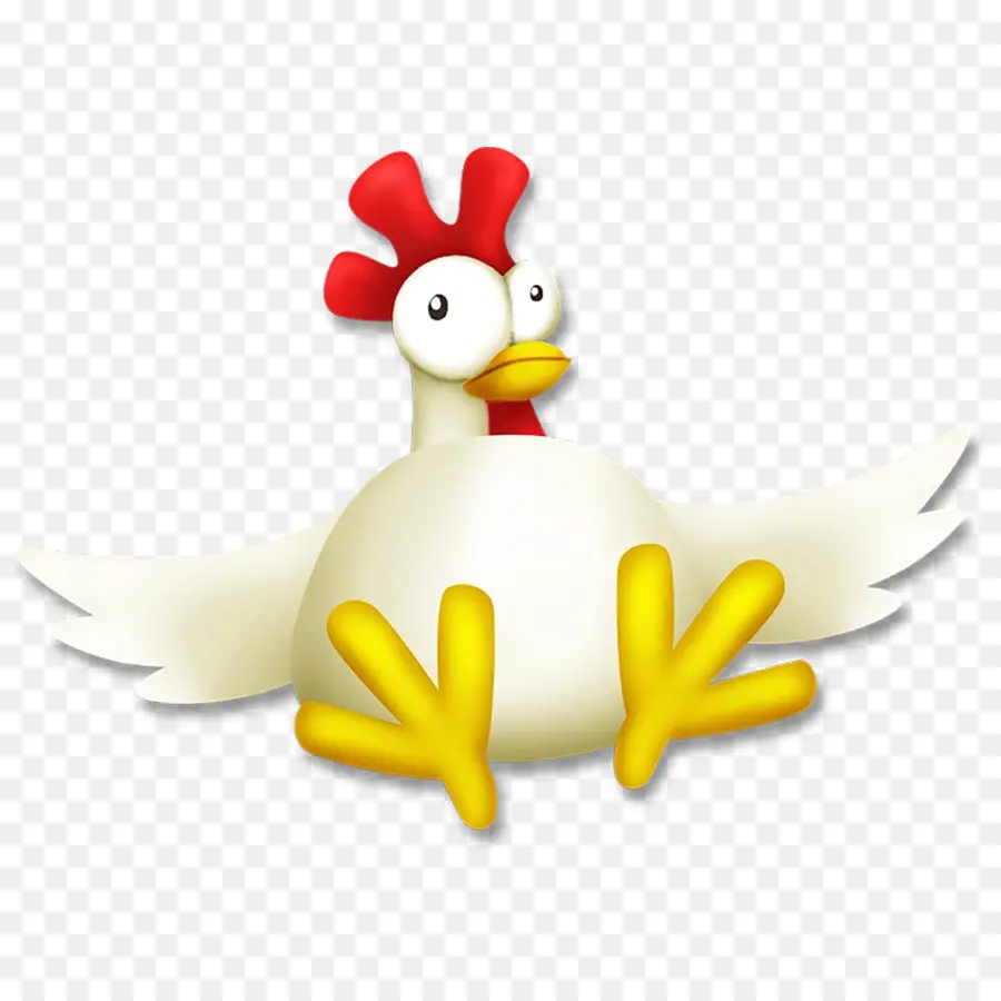 Poulet De Dessin Animé，Oiseau PNG