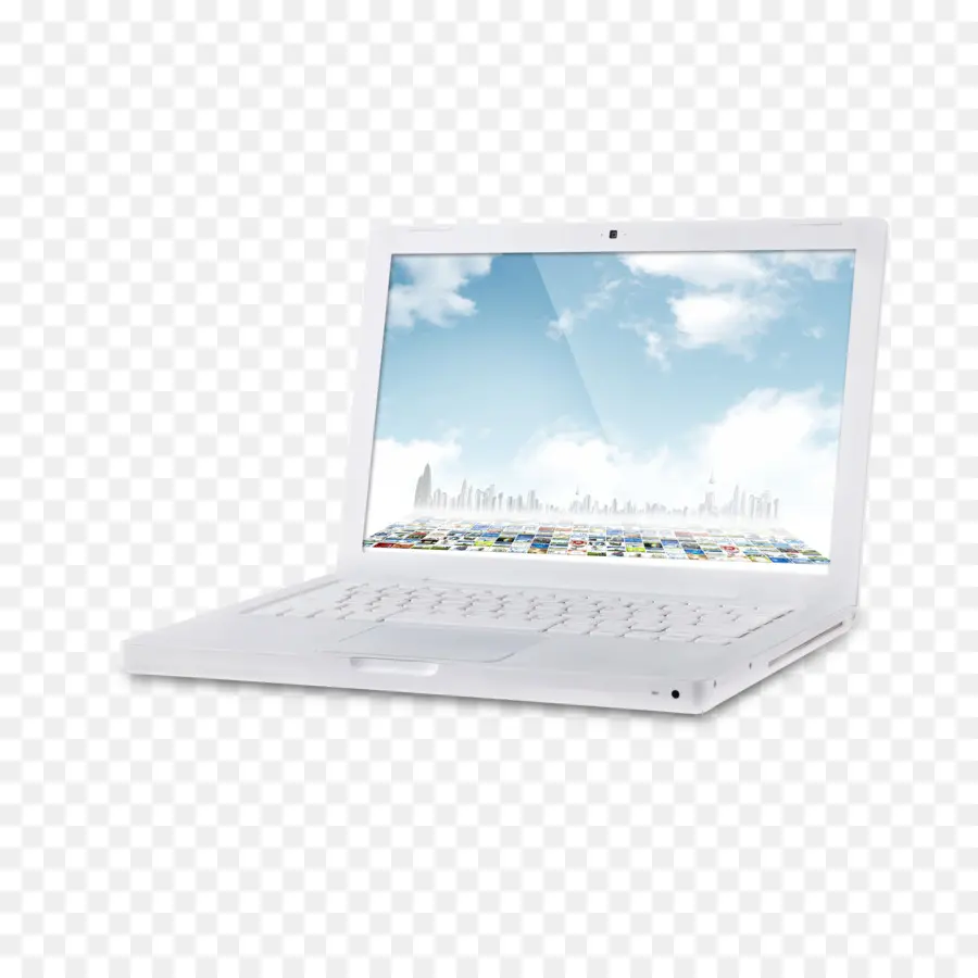 Ordinateur Portable Blanc，Ordinateur PNG