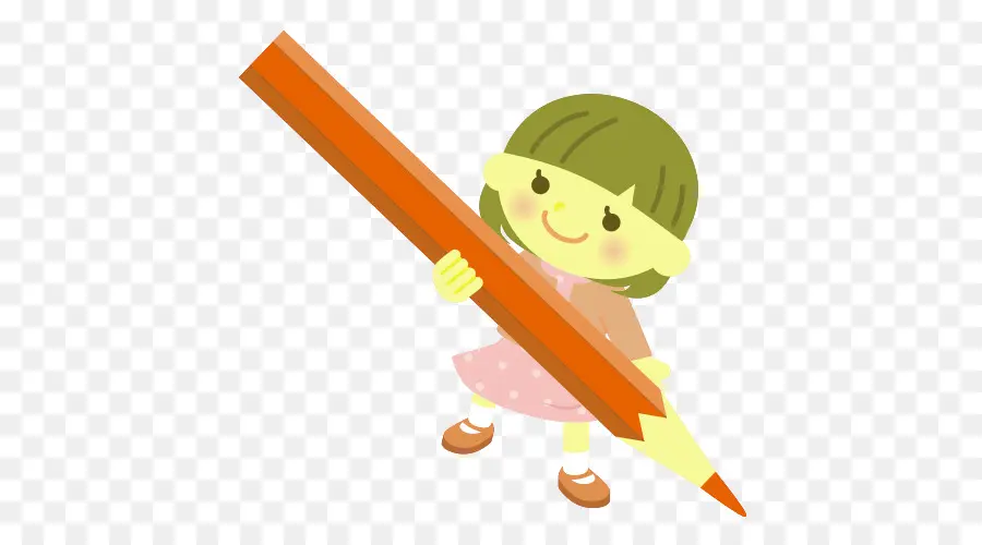 Fille，Crayon PNG