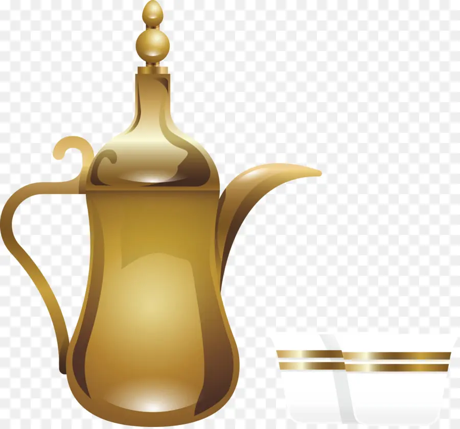 Cafetière，Or PNG