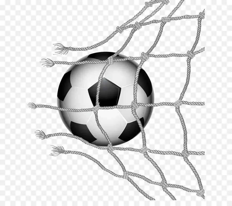 Ballon De Football En Filet，But PNG