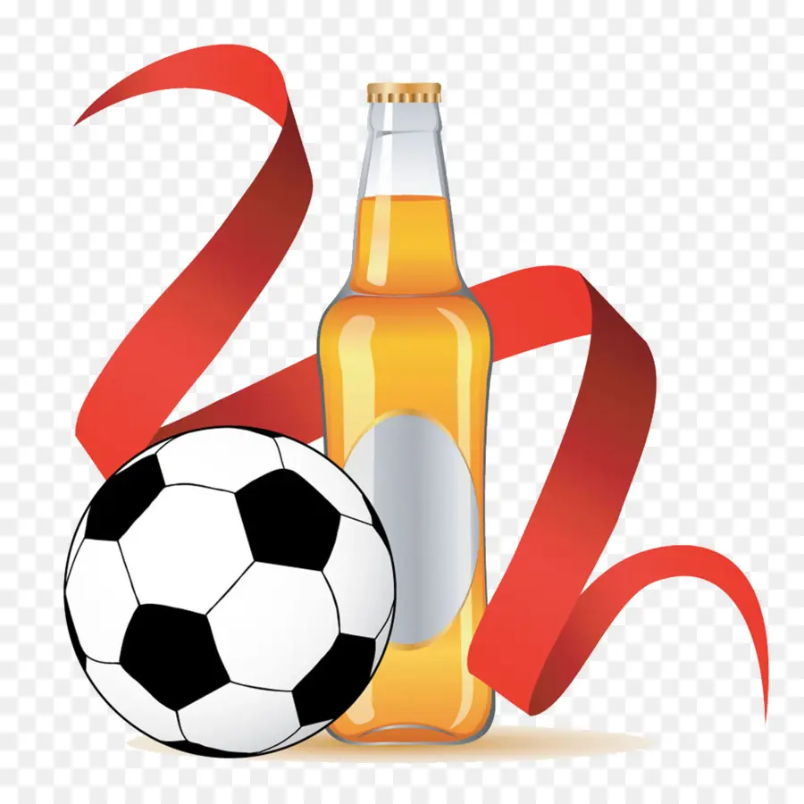 Ballon De Football Et Bière，Football PNG