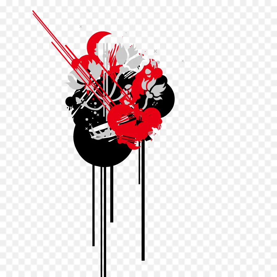 Art Abstrait，Rouge PNG