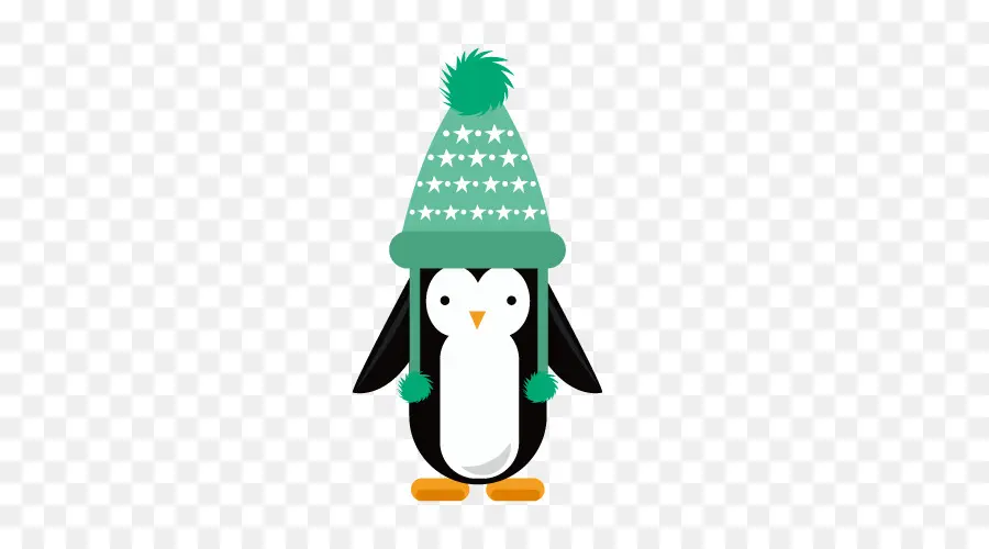 Pingouin Avec Chapeau，Hiver PNG