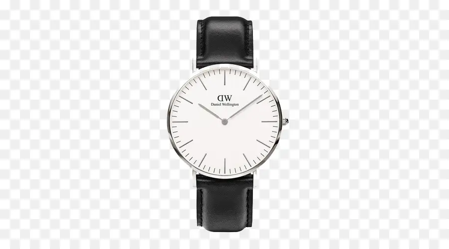 Montre En Cuir Noir，Montre PNG