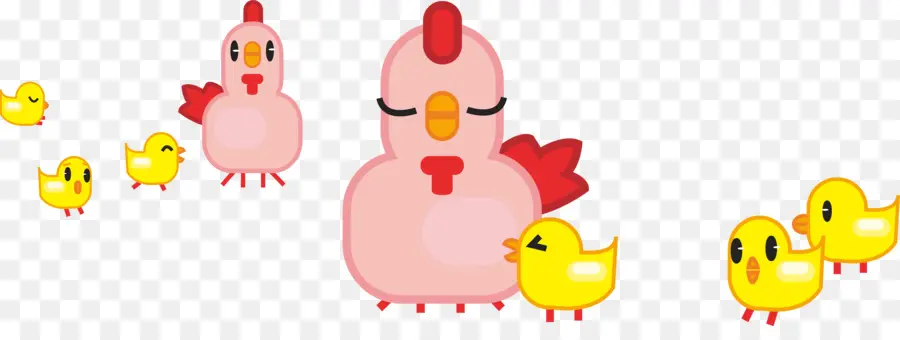 Poussins Jaunes，Mignon PNG