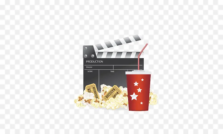 Hollywood，Popcorn PNG