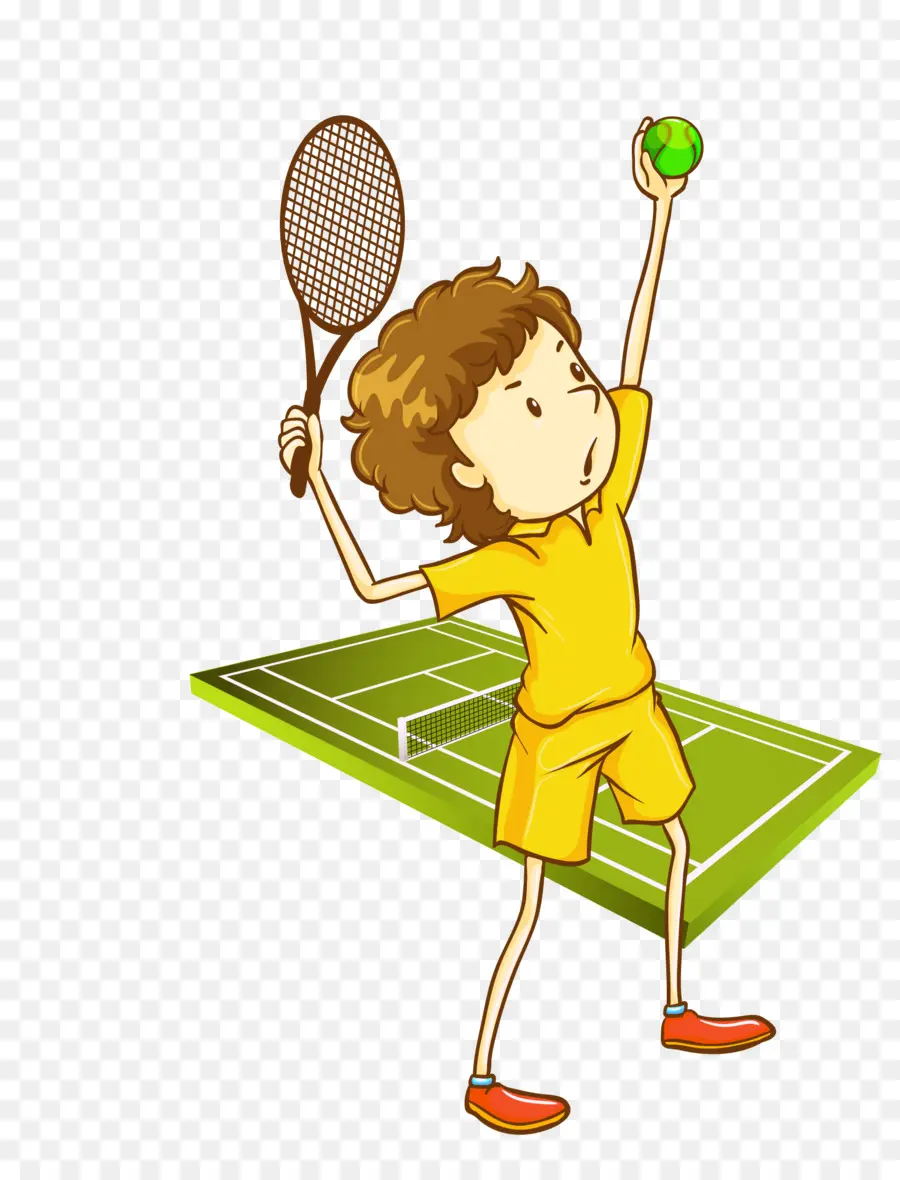 Joueur De Tennis，Raquette PNG