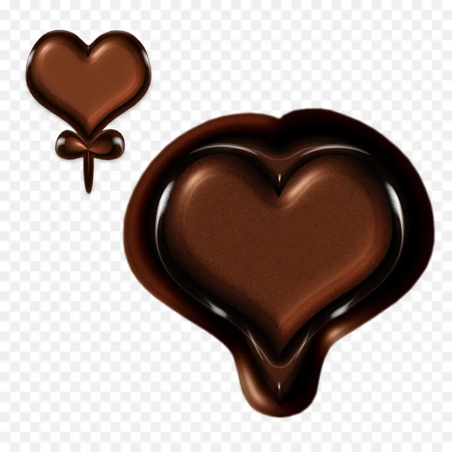 Coeurs En Chocolat，Doux PNG