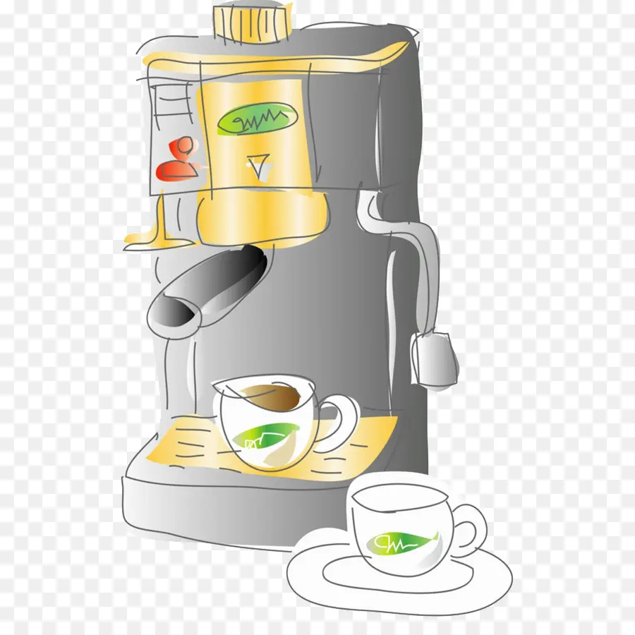 Machine à Café，Tasse PNG