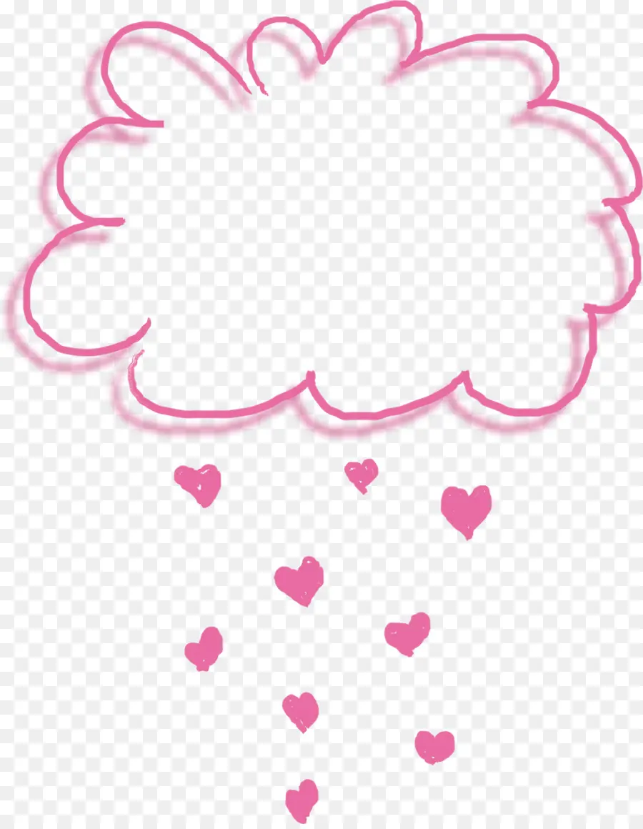 Nuage De Coeur，Amour PNG