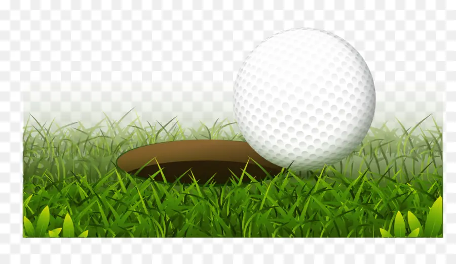 Balle De Golf，Herbe PNG