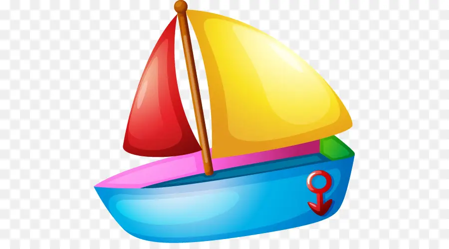 Voilier Coloré，Bateau PNG