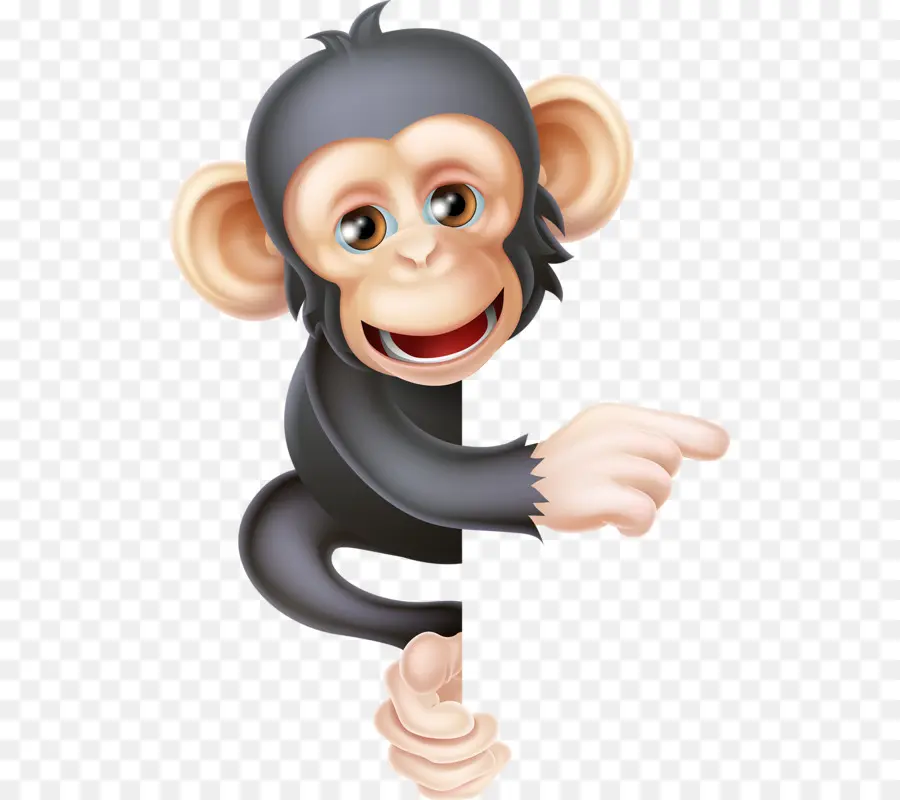 Singe Pointant，Pointage PNG