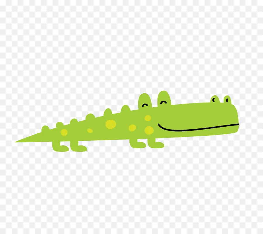 Crocodile Vert，Reptile PNG