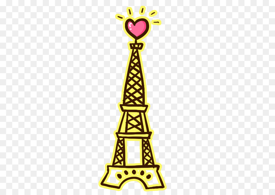 Tour Eiffel Avec Coeur，Paris PNG