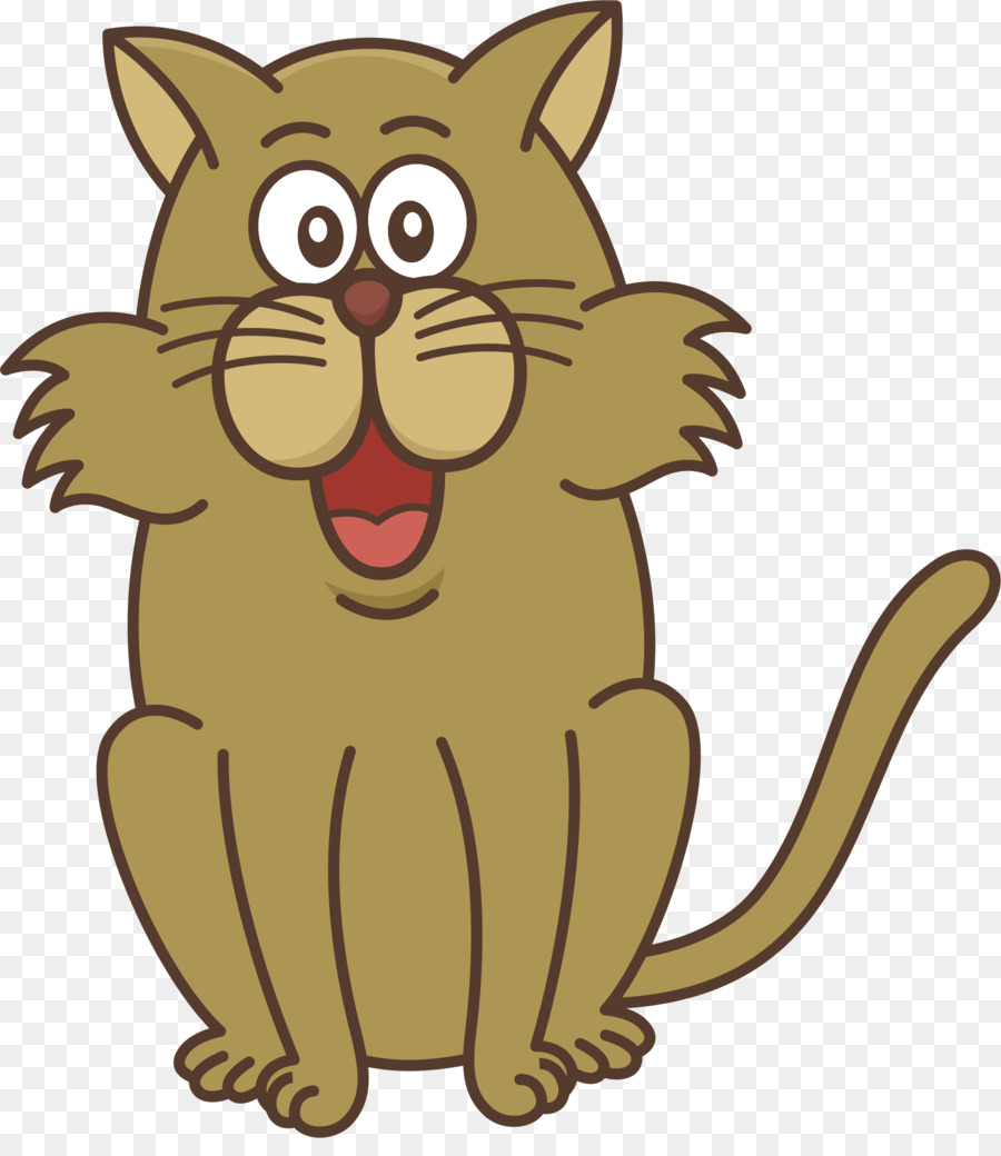 Chat Souriant，Animal De Compagnie PNG