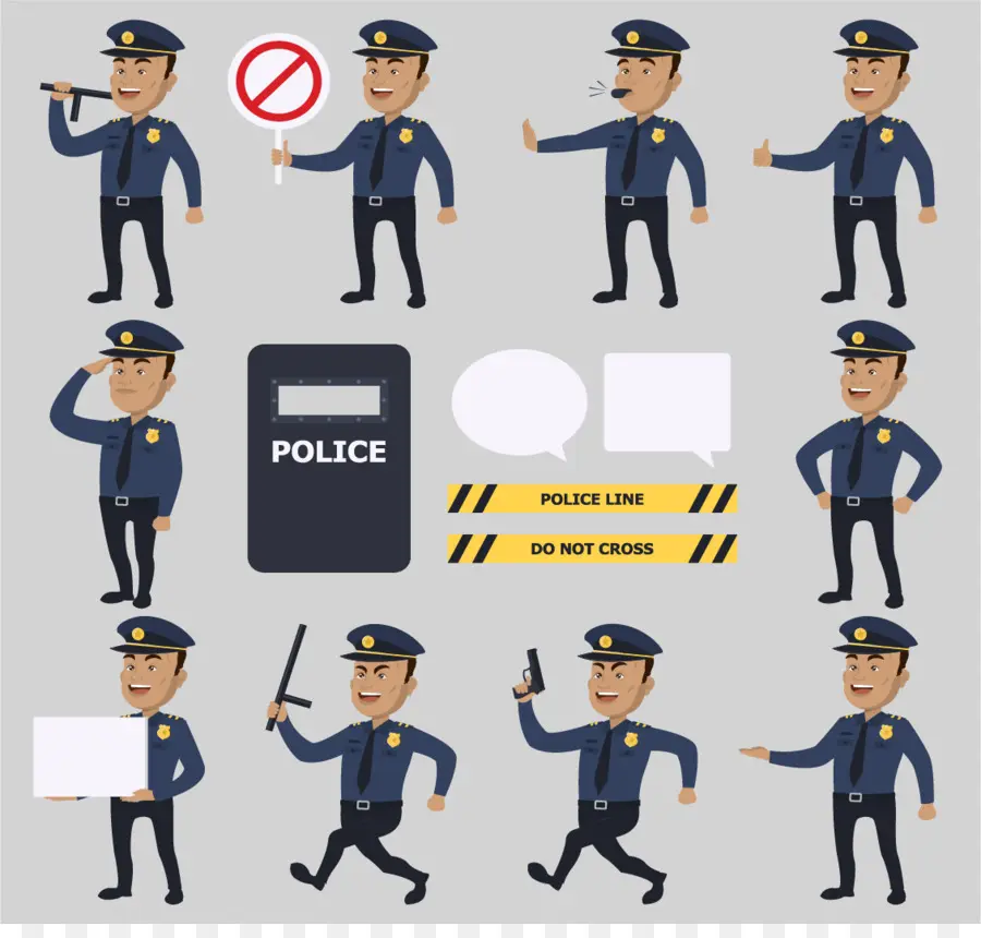 Policier，Uniforme PNG