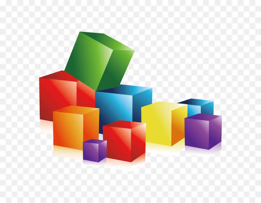 Coloré Cube，Cube PNG