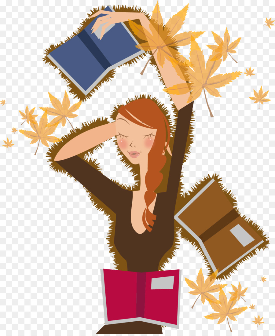 Femme Avec Des Livres，Livres PNG