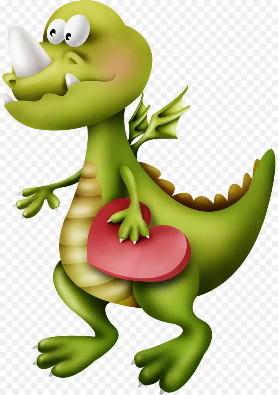 Dragon Vert，Cœur PNG