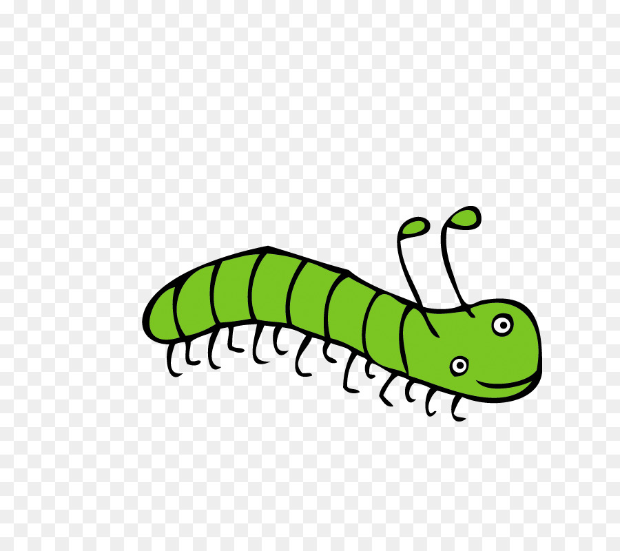 Chenille Verte，Insecte PNG