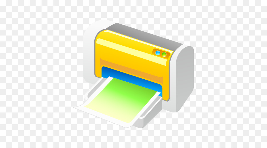 Imprimante Jaune，Papier PNG