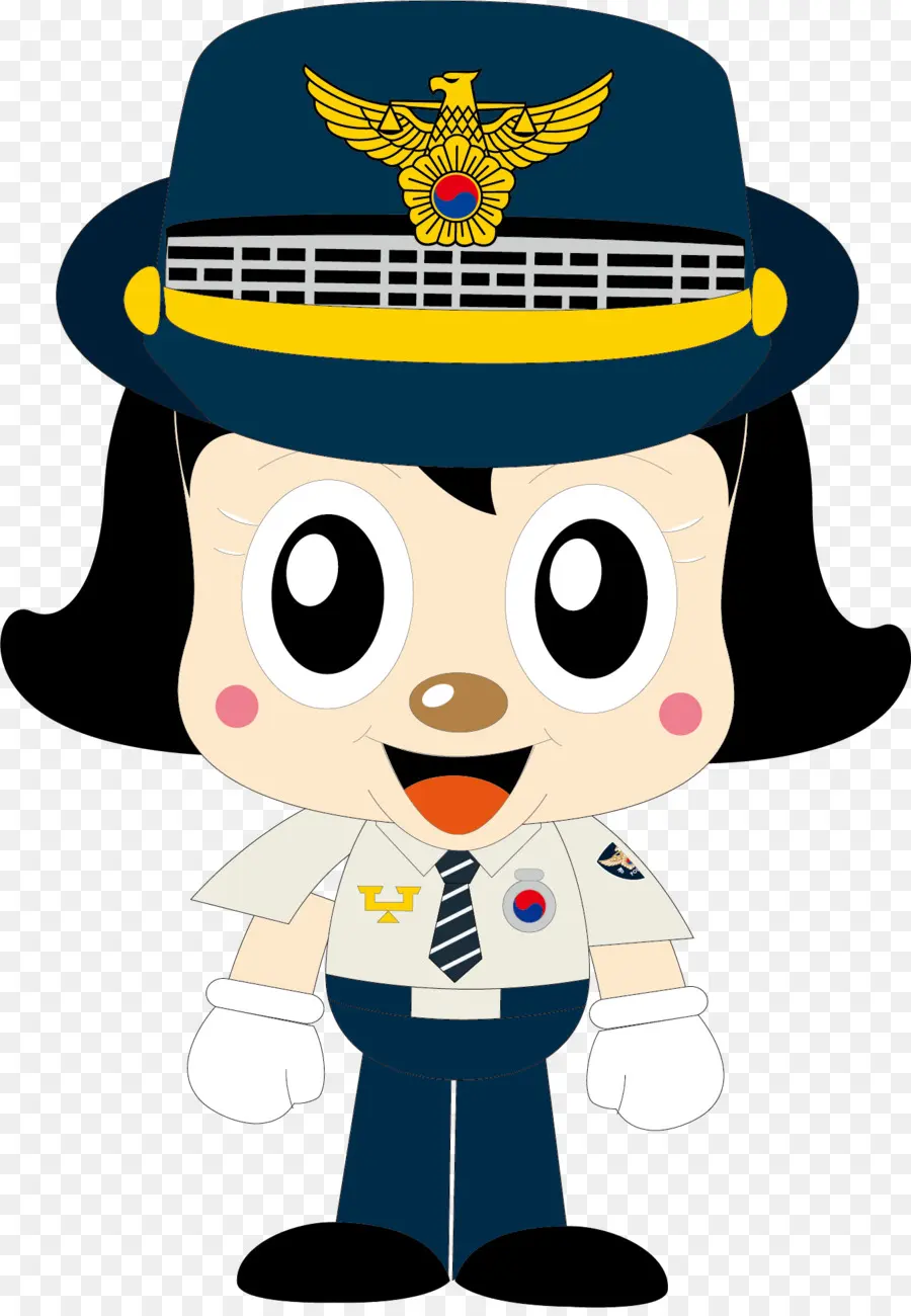 Officier De Police De Dessin Animé，Uniforme PNG