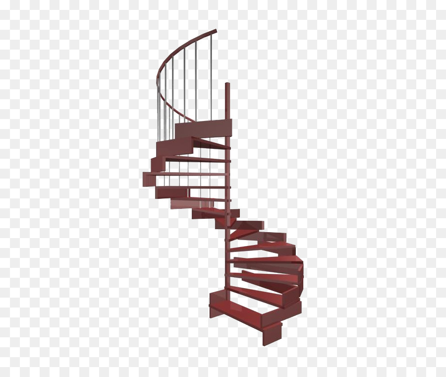 Escalier En Colimaçon，Rouge PNG