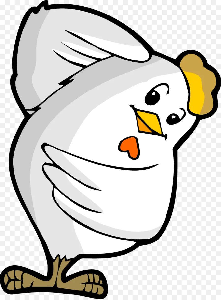 Poulet De Dessin Animé，Oiseau PNG