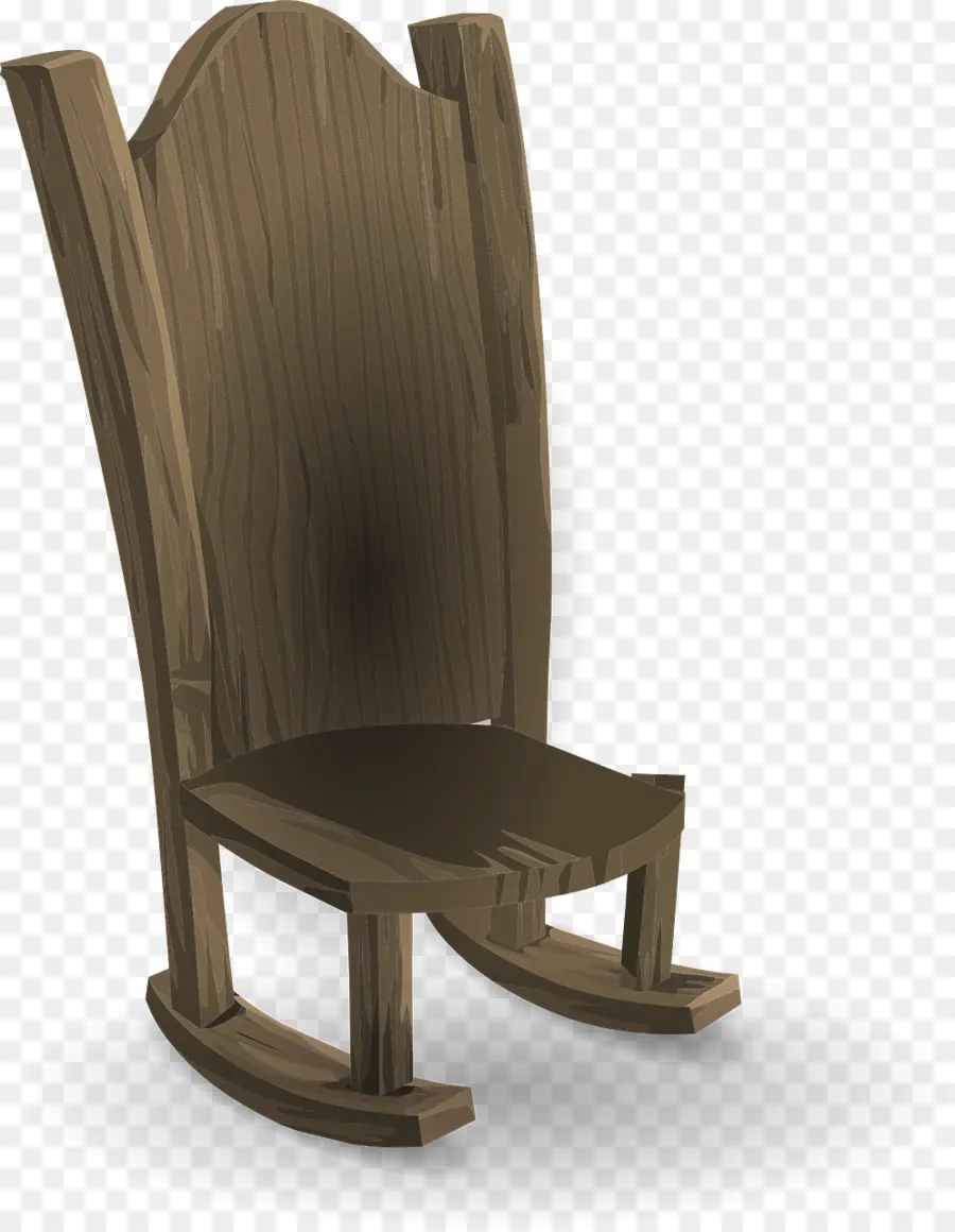 Fauteuil à Bascule，En Bois PNG