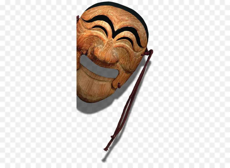 Masque En Bois，Sculpté PNG