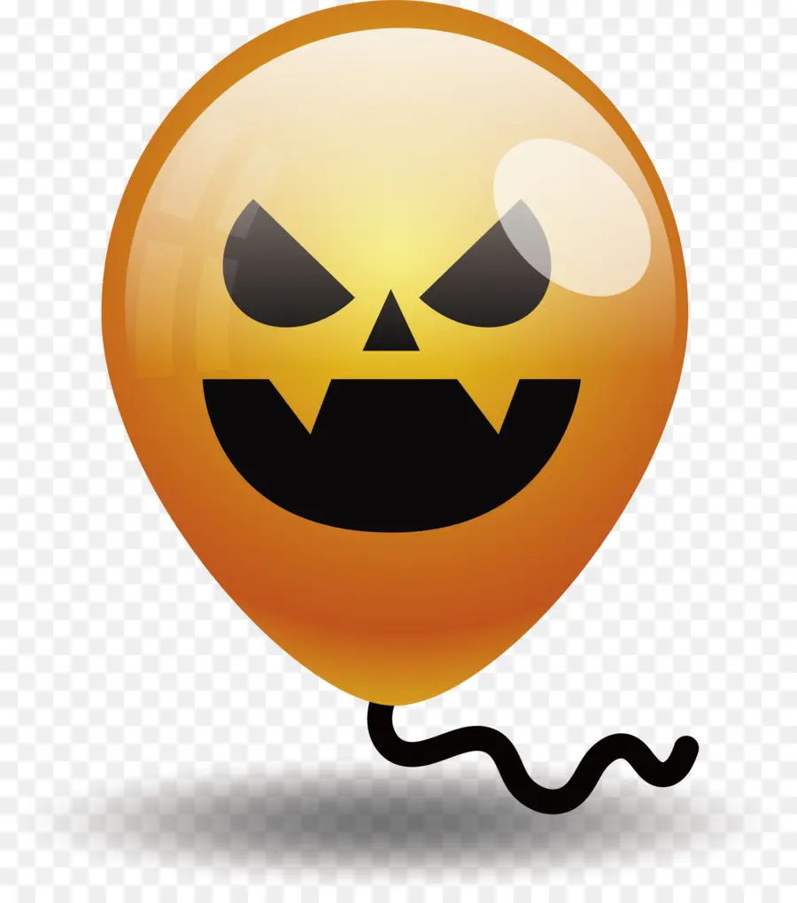 Ballon D'halloween，Visage De Citrouille PNG