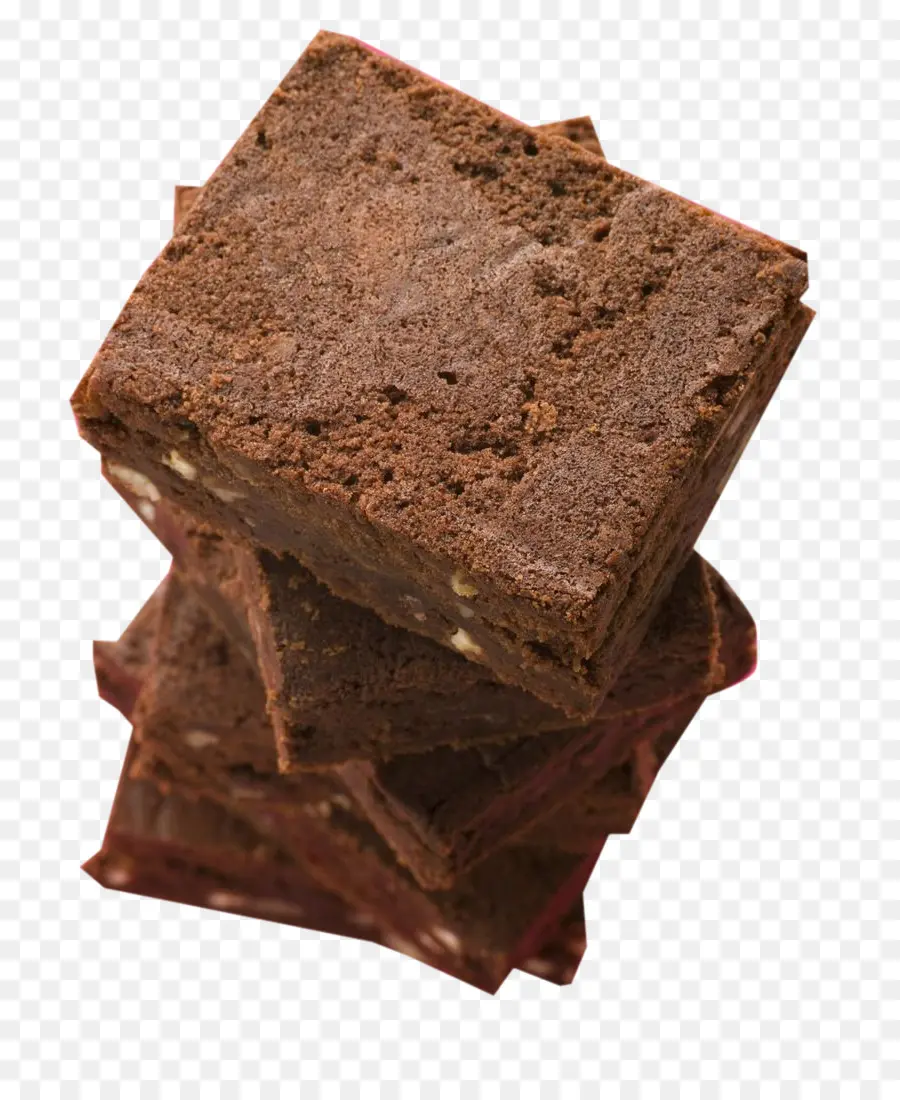 Brownies Au Chocolat，Empilé PNG