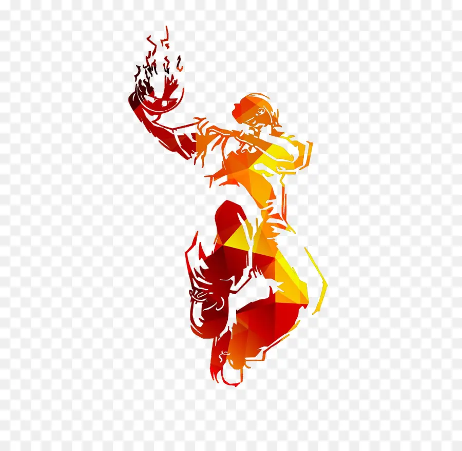 Joueur De Basket Ball，Flamme PNG