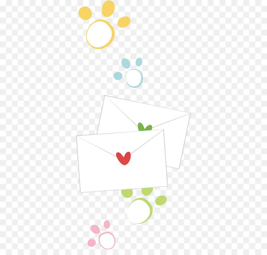 Enveloppes，Cœurs PNG