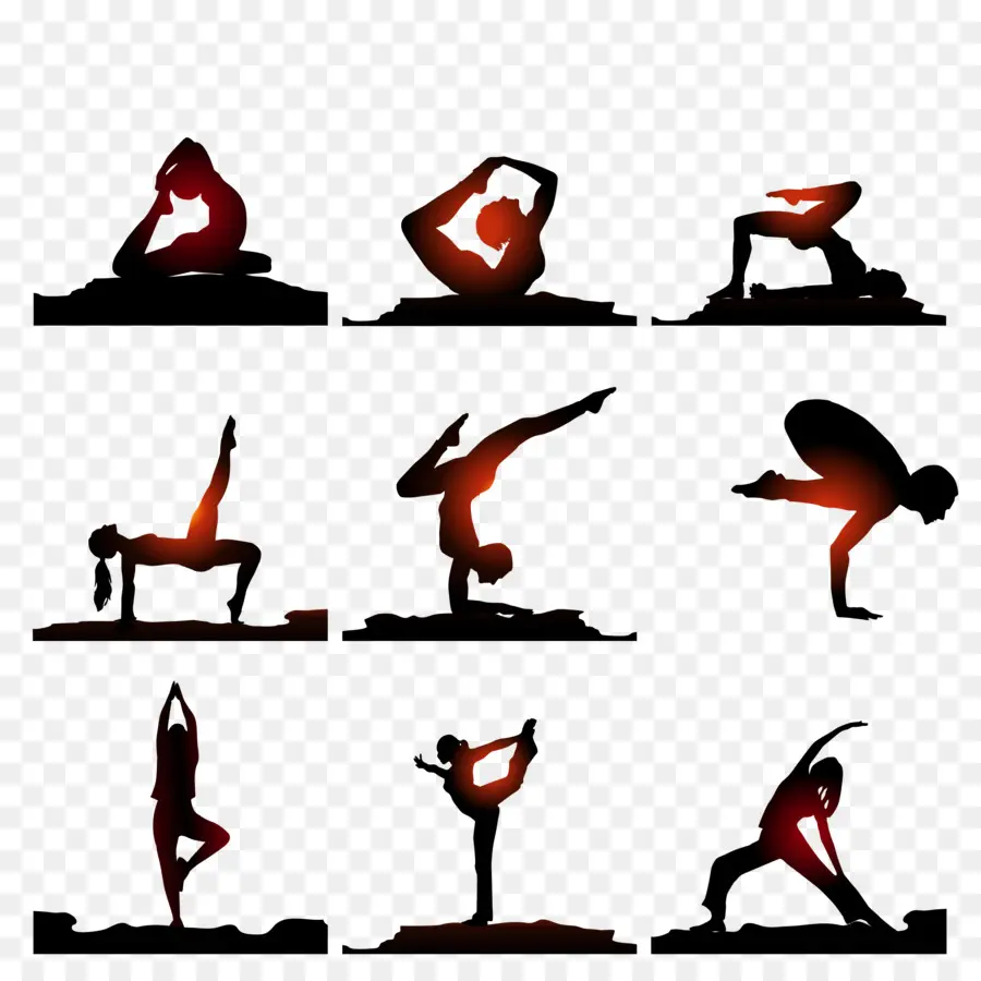 Yoga，Silhouette PNG