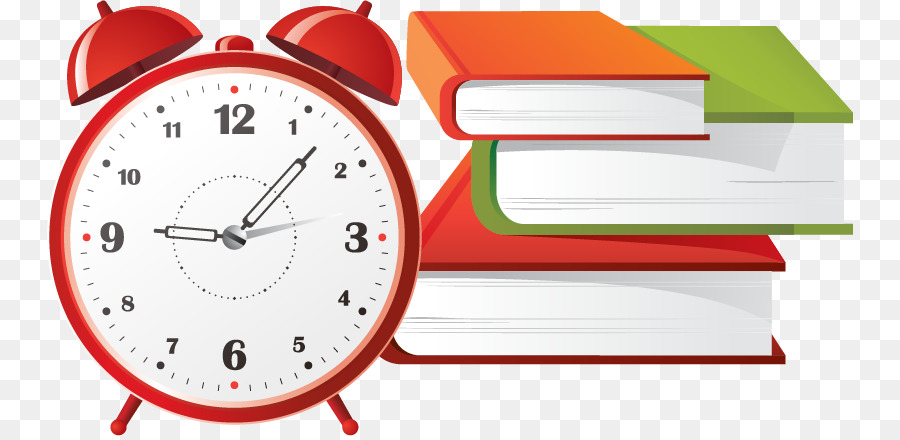 Horloge Et Livres，Temps PNG