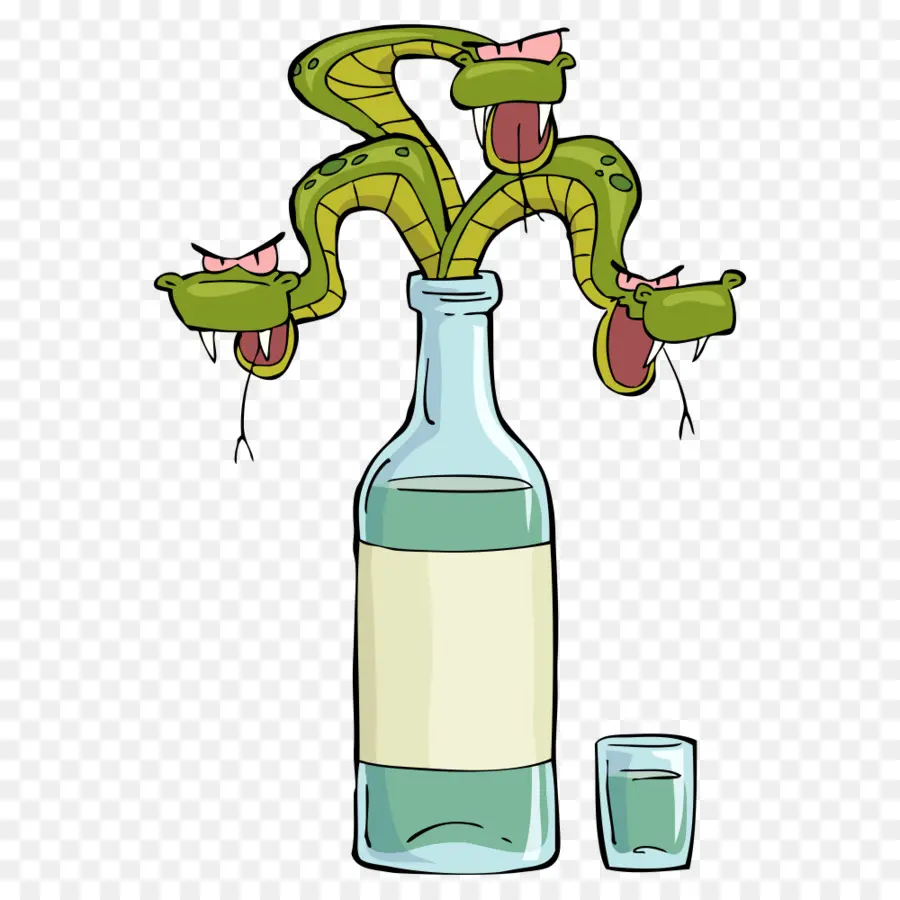 Bouteille De Serpent De Dessin Animé，Serpent PNG