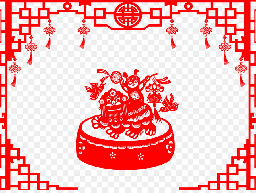 Papier Découpé Chinois，Papier Découpé PNG