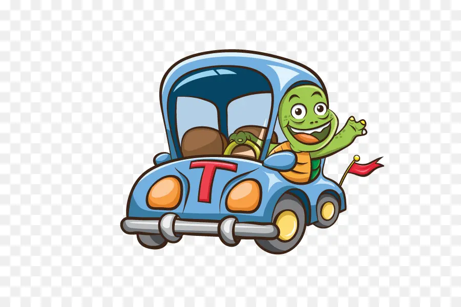 Tortue En Voiture，Voiture PNG