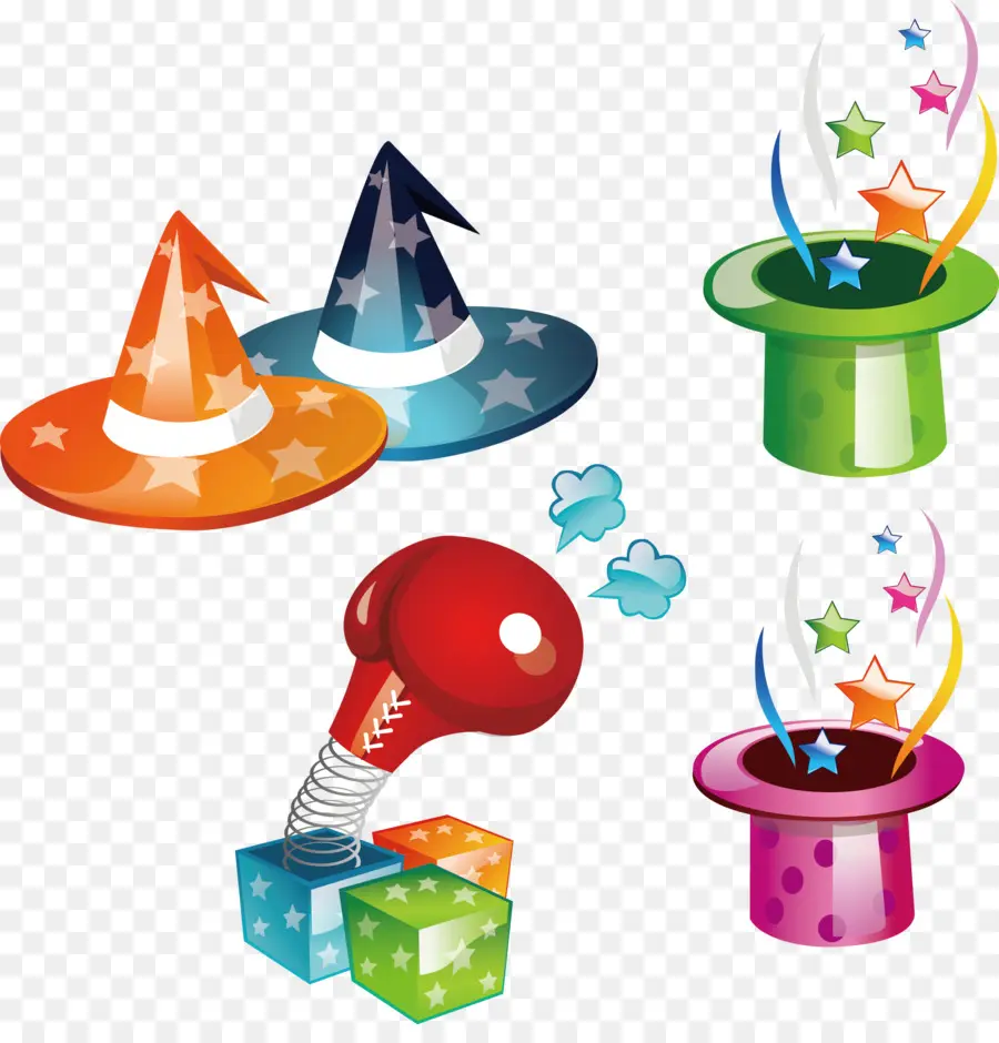 Chapeaux Et Jouets Magiques，Magicien PNG