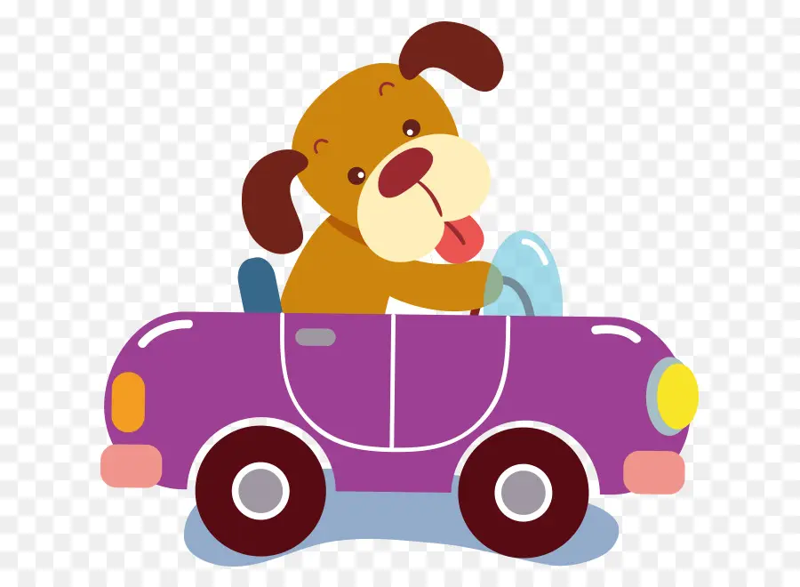 Chien De Dessin Animé En Voiture，Chien PNG