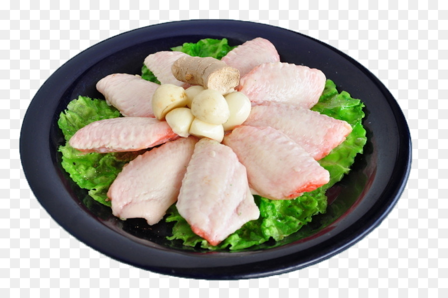 Ailes De Poulet Crues，Laitue PNG