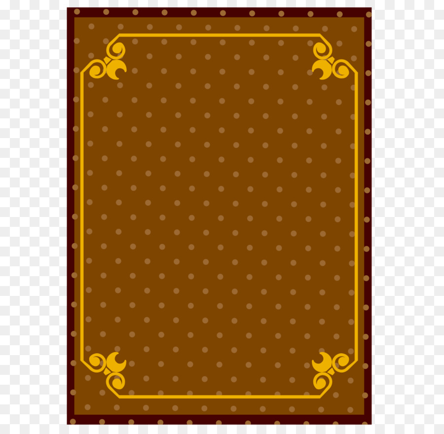 Cadre Marron，Décoratif PNG